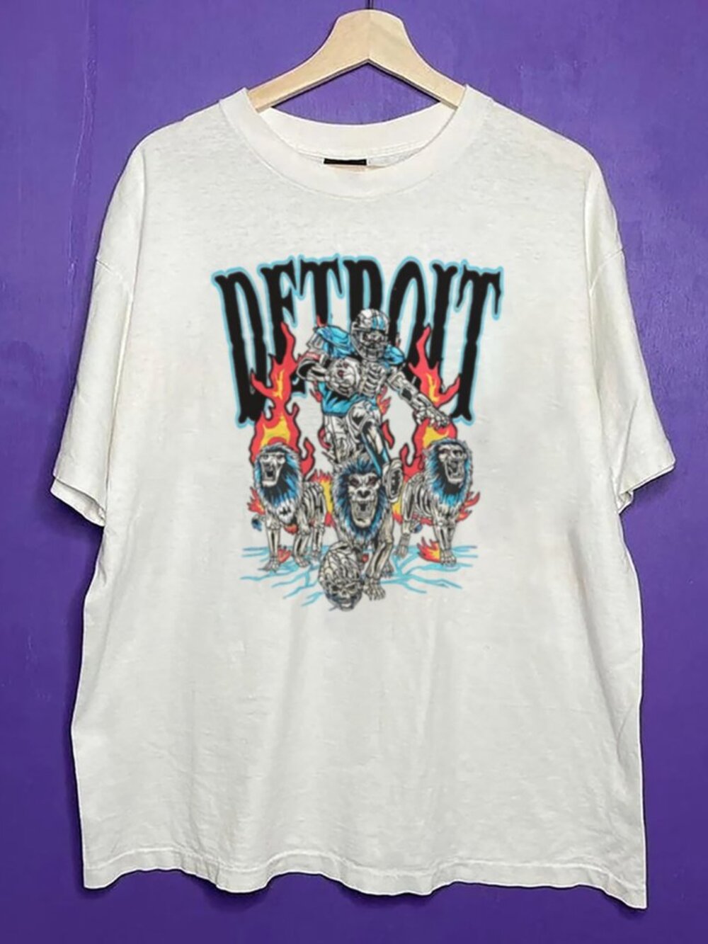 90s New Collection SANA Detroit Graphic Tee Shirt, Detroit Sana Football T Shirt